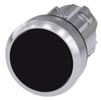 Drucktaster, 22mm, rund, schwarz, Druckknopf 3SU1050-0AB10-0AA0