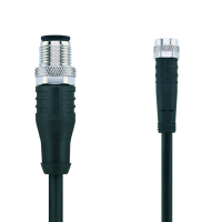 Sensor Kabel, 0,2 m, 3-Polig, M8 Buchse/M12 Stecker, für 24V 