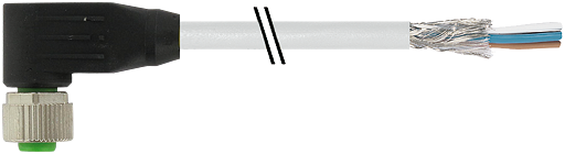 M12 Bu. gew. geschirmt mit freiem Ltg.-ende