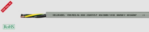 PVC-Steuerleitung (H)05VV5-F 7G16 mm² Grau