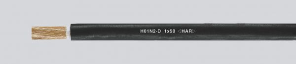 Lichtbogenschweißleitung H01N2-D1x16 mm² Schwarz