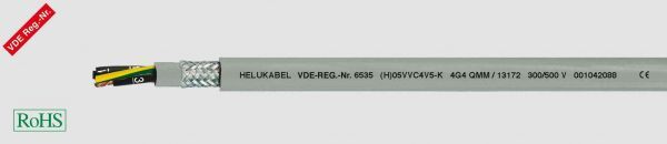 PVC-Steuerleitung (H)05VVC4V5-K 7G4 mm² Grau