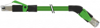 RJ45 St. 0° / RJ45 St. 45° rechts geschirmt 7000-74381-7940080