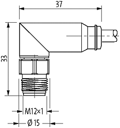 M12-Steel St. 90° / M12-Steel Bu. 90°
