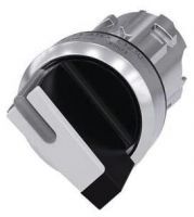 Knebelschalter, beleuchtbar, 22mm, rund, schwarz, weiß 3SU1052-2BF60-0AA1