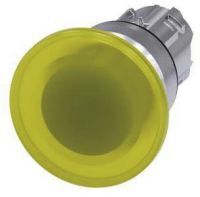 Pilzdrucktaster, beleuchtet, 22mm, rund, gelb, 40mm 3SU1051-1BD30-0AA0