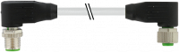 M12 St. 90° / M12 Bu. 90° geschirmt 7000-40451-2030100