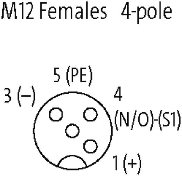 MVP12, 4xM12, 4pol, steckb. Ltg.