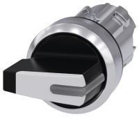 Knebelschalter, beleuchtbar, 22mm, rund, Metall, Hochglanz, weiß 3SU1052-2FL60-0AA0