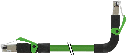 RJ45 St. 0° / RJ45 St. 90° oben geschirmt
