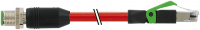 M12 St. 0° D-kod. / RJ45 St. 0° geschirmt 7000-44711-7920500