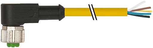 M12 Bu. gew. mit freiem Leitungsende V2A