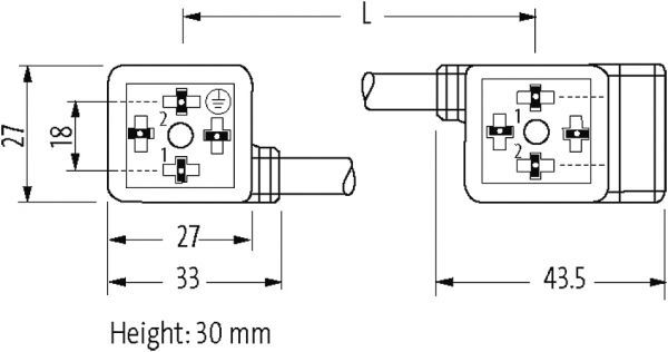 M12 St. oben / MSUD Doppelventilst. BF A 18mm