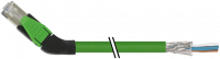 RJ45 St. 45° rechts freies Ltg-ende geschirmt 7000-74181-7960300