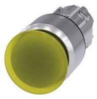 Pilzdrucktaster, beleuchtet, 22mm, rund, gelb, 30mm 3SU1051-1AA30-0AA0