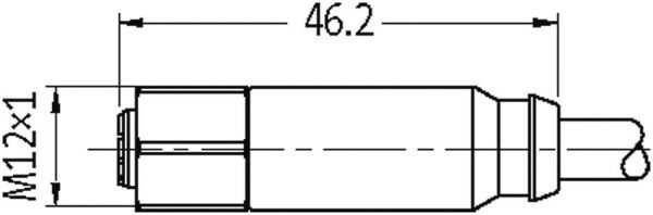 M12-Steel St. 90° / M12-Steel Bu. 0°