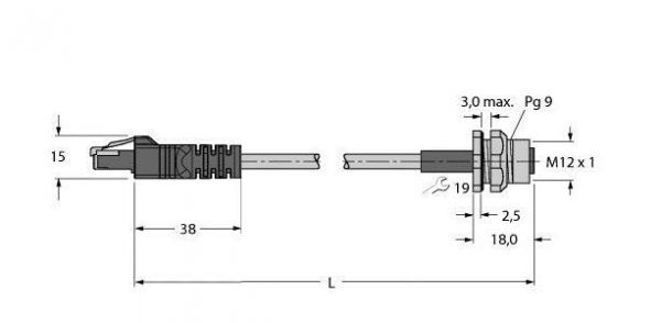 RJ45S FKSD 841-0.5M