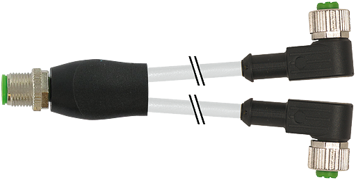 M12 Y-Verteiler auf M12 Bu. gew.