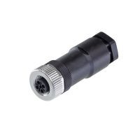 M12 Steckverbinder S-kodiert, Buchse, gerade, für 230V AC 
