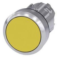 Drucktaster, 22mm, rund, gelb, Druckknopf 3SU1050-0AA30-0AA0