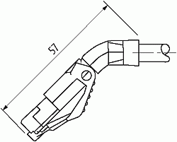 RJ45 St. 45° unten / RJ45 St. 45° rechts geschirmt