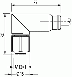 M12 St. 0° / M12 Bu. 90° Steel