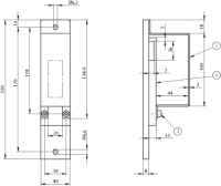 SCHALTERAUFNAHME/SWITCH BRACKET CES 116828