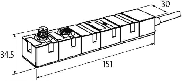 Cube67 E/A Kabelmodul, Erweiterungsmodul