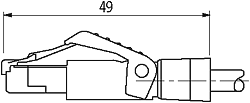 M12 St. 0° D-kod. / RJ45 St. 0° geschirmt