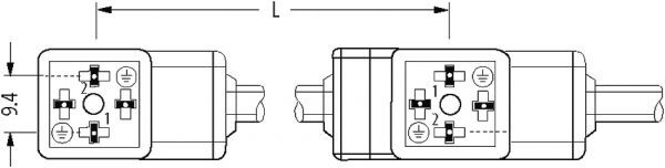 MSUD Doppelventilst. BF CI 9,4mm freies Ltg.-ende