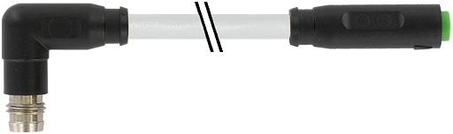 M8 St. 90° snap-in / M8 Bu. 0° snap-in