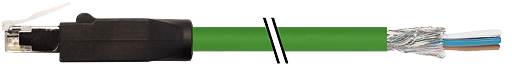 RJ45 St. 0° freies Ltg.-ende, Ethernet