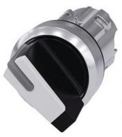 Knebelschalter, beleuchtbar, 22mm, rund, schwarz, weiß 3SU1052-2BF60-0AA0