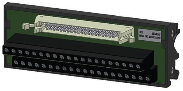 S7-300, Terminalblock in SCHRAUBKLEMMENTECHNIK für 64-kanalige Mo