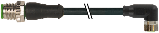 M12 St. 0° / M8 Bu. 90° V4A