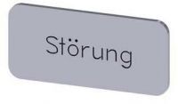 Bezeichnungsschild 12,5x27mm, Schild silber, Beschriftung: Störung 3SU1900-0AC81-0AQ0