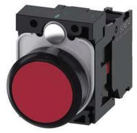 Drucktaster, 22mm, rund, rot, Druckknopf, 1Ö 3SU1100-0AB20-1CA0