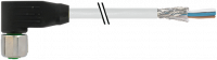 M12 Bu. gew. geschirmt mit freiem Ltg.-ende V2A 7002-13281-3491000