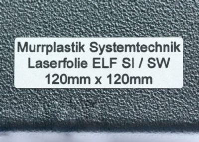 ELF 120x120 SI Laserfolie silber/schwarz