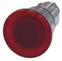 Pilzdrucktaster, beleuchtet, 22mm, rund, rot, 40mm 3SU1051-1BA20-0AA0
