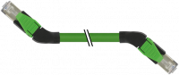 RJ45 St. 45° rechts/ RJ45 St. 45° rechts geschirmt 7000-74581-7960100