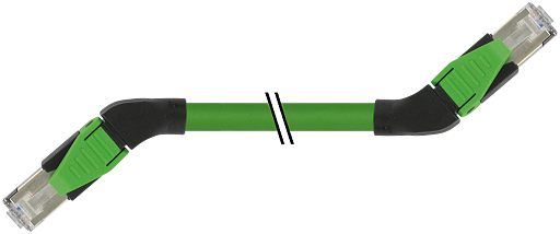 RJ45 St. 45° links / RJ45 St. 45° links geschirmt