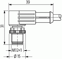 M12 Xtreme St. 90° / Ventilstecker MDC06-2s 7072-43231-7540750