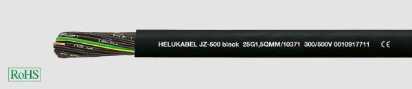 PVC-Steuerleitung OZ-500 Black 2x2,5 mm² Schwarz