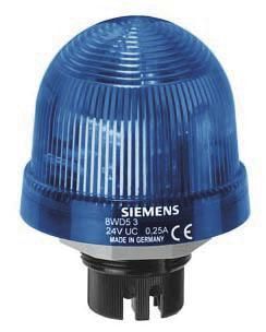 Einbauleuchte Blinklichtelement LED, DC 24V blau