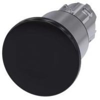 Pilzdrucktaster, 22mm, rund, schwarz 3SU1050-1ED10-0AA0