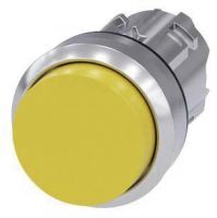 Drucktaster, 22mm, rund, gelb, Druckknopf 3SU1050-0BB30-0AA0