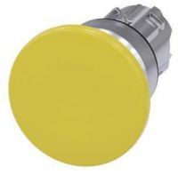 Pilzdrucktaster, 22mm, rund, gelb, 40mm 3SU1050-1BD30-0AA0