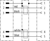 : M12 St. 0° / M12 Bu. 0° : M12 St. 0° / M12 Bu. 0° A-kod.