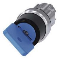 Schlüsselschalter O.M.R, 22mm, rund, blau, Schlüsselabzug O 3SU1050-4GC01-0AA0